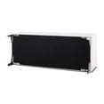 thumbnail image 2 of 20 - inch wide white storage bench with chrome legs for modern home provides strong support and storage space, 2 of 5