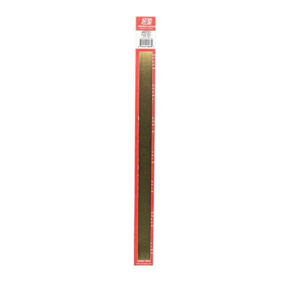 Tira de latón K & S Precision Metals 1,9x30,5x0,4 cm