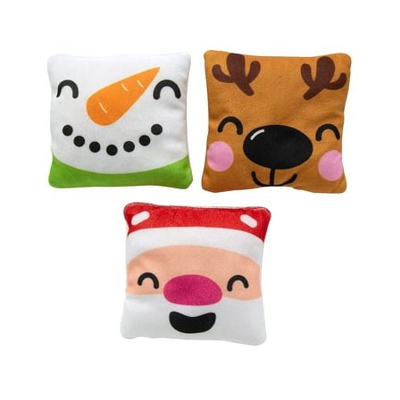 Fun Express Square Stuffed Christmas Characters - 12 Pc