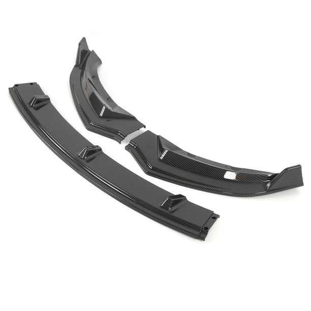 Parachoques delantero labio divisor delantero parachoques protector alerón delantero reemplazo para tesla 3 piezas parachoques delantero alerón borde protección fibra de carbono ANGGREK Otros