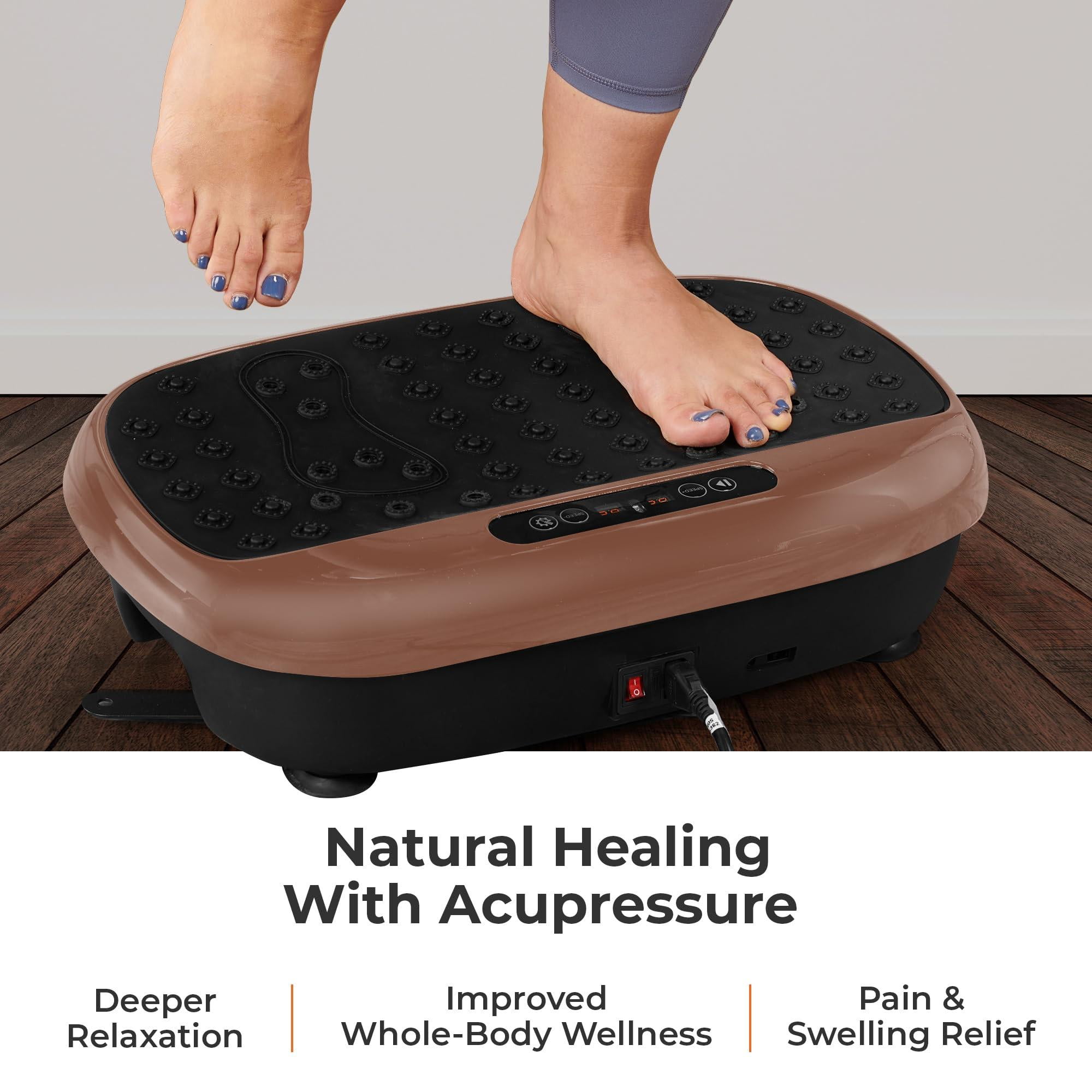 LifePro Vibration Plate Exercise Band Workout Machine Copper Walmart