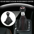 thumbnail image 2 of Perillas de cambio de 5 velocidades Unique Bargains con cubierta - Perilla de palanca de cambios - para Audi S4 07-15 de cuero sintético negro - 1 Pc, 2 of 6