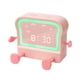 thumbnail image 2 of Reloj despertador Digital Perfecl para niños en forma de tostada Rosa con luz nocturna ajustable, 2 of 8