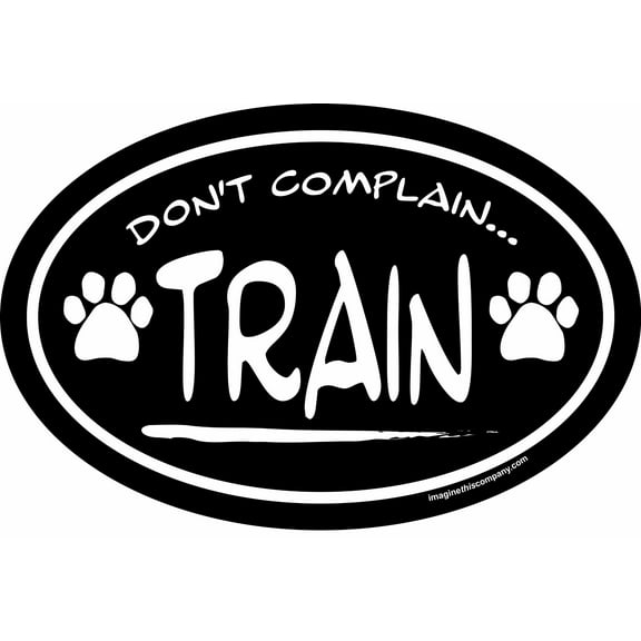 Imagine This 4-Inch by 6-Inch Car Magnet Social Issues Oval, Don't Complain Train