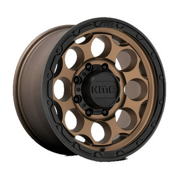 KMC Aluminum Rim KM541 DIRTY HARRY 17X8.5in Matte Bronze with Black Lip Finish, KM54178580600