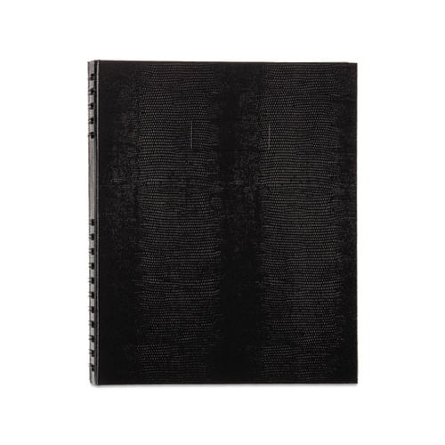 NotePro Notebook 1 Subject, Medium/College Rule, Black Cover, 11 x 8.5, 100 Sheets