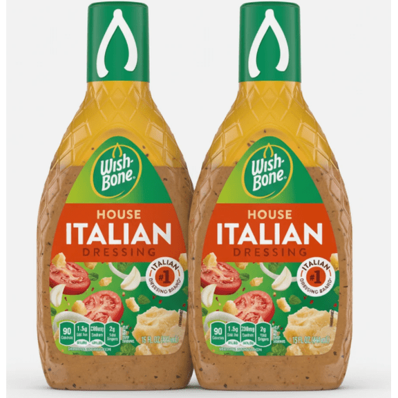 House Italian Salad Dressing 2 Bottles 15 Oz Each
