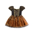 thumbnail image 1 of goowrom Filles Halloween Robe, Col Carré Manches Courtes une Seule Pièce, 1 of 7