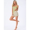 thumbnail image 2 of DARING DIVA Loungewear Sleeveless V Neck Cami Solid Casual Tops S Green, 2 of 7