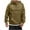 Khaki, variant on Miluxas Men's Cargo Hoodie Tacktical Sweatshirt Quarter-Zip Pullover with Multi Pockets Black 4(S)