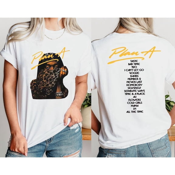 Unisex Rapper Lil Tecca Plan A Album Graphic T-Shirt, Sizes S-5XL, Tbun Men's And Women's Graphic Tee 100% Cotton by TBun, Full Sizes S-5XL