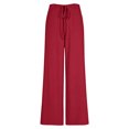 thumbnail image 6 of Straight Leg Sweatpants for Women Camo Cargo Pants for Women Straight Leg Pants Women Yoga Work Pants for Women Women's Pants Casual Cargo Scrub Pants for Women Wine M, 6 of 6