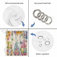 thumbnail image 4 of Easter Eggs Shower Curtain, Waterproof Shower Curtains for Bathroom, Cute Gnomes Flowers Butterflies Botanical Beige Washable Fabric Bathtub Curtain Set Bath Decor with 12 Hooks 48"x72", 4 of 8