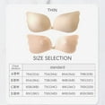 thumbnail image 2 of Strapless Bras For Women, Adhesive Invisible Backless Push Up Gathering Lift Up Cups Dresses Reusable Invisible Bra 2 Pairs, 2 of 5