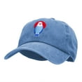 thumbnail image 2 of Patriotic Eagle Motif Embroidered Unstructured Cotton Cap - Blue OSFM, 2 of 5