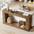 thumbnail image 3 of Tribesigns Long Console Table with Storage, 70.8-Inch Wood Entryway Table, Narrow Sofa Table Behind Couch for Living Room Entryway Hallway (Brown), 3 of 5