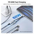 thumbnail image 7 of USB C to 3.5mm Headphone Adapter,2-in-1 Type C to Aux Audio Jack with PD 60W Fast Charging Dongle Cable USB C to Aux Adapter Fast Charging Dongle Cable for iPhone 15 Android,Samsung,Black, 7 of 7