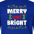 thumbnail image 4 of Inktastic Merry and Bright Long Sleeve Youth T-Shirt, 4 of 5