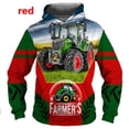 thumbnail image 3 of Sweat à Capuche Mode Femmes/hommes Motif Tracteur Chandail en Molleton Impression 3D, 3 of 4