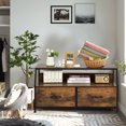 Costway Dresser TV Stand Media Console Table Organizer w/2 Storage