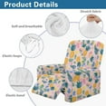 thumbnail image 5 of FOR U DESIGNS Pineapple Pattern Recliner Chair Covers with Armrest, Wear-Resistan Slipcover for Sofas Couches Elastic Lazy Boy Recliner Covers with Elastic Bottom, 5 of 8