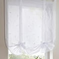 thumbnail image 4 of Monfince 1pc Roman Window Shades, Semi Sheer Short Curtain Home Drapes Valance for Bedroom Bathroom Decoration, 1 Panel, 4 of 4