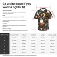 thumbnail image 6 of Lsque Gnome Insect Frog pattern Hawaiian Shirt for Men, Unisex Summer Beach Casual Short Sleeve Button Down Shirts-Small, 6 of 9