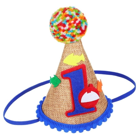 WORGEOUS 1 Year Old Hat One Party Hat 1st Birthday Hat 22.00X15.00X2.80CM