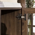 thumbnail image 6 of Maklaine 58" Classic Glass Door TV Console with Adjustable Shelves in White Oak, 6 of 8