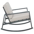 thumbnail image 5 of SAFAVIEH Cantor Outdoor Patio Rocking Chair, Grey/Light Grey, 5 of 12