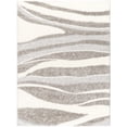 thumbnail image 2 of Mark&Day Area Rugs, 8x10 Nabila Modern Shag Dark Brown/Gray Area Rug, Brown Grey Beige Carpet for Living Room, Bedroom or Kitchen (7'10" x 10'), 2 of 3
