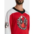 thumbnail image 4 of Marvel Deadpool Men's and Big Men's Hockey Jersey, Sizes XS-3XL, 4 of 5