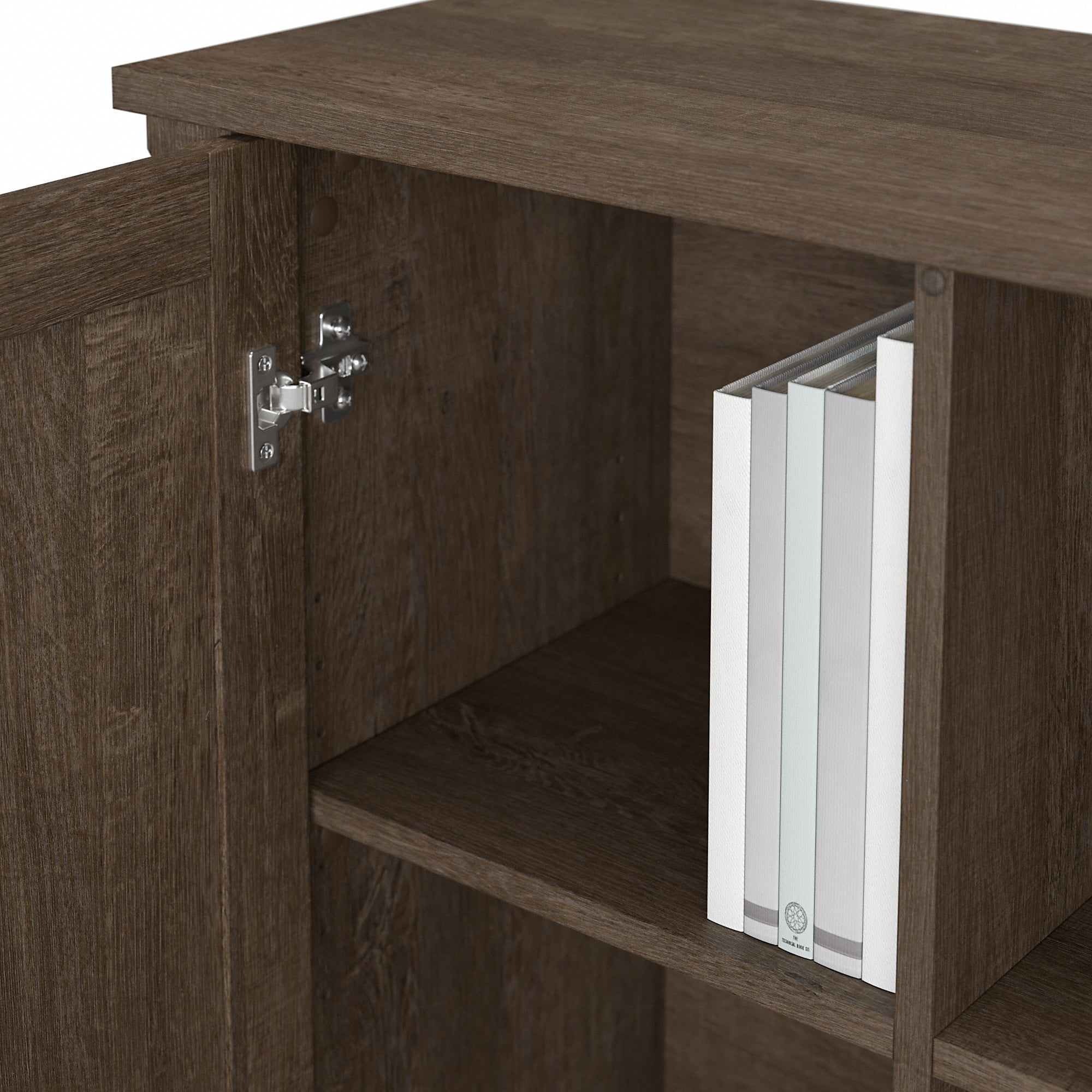 Bush Furniture Salinas 60W L Shaped Desk with Storage