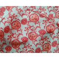 thumbnail image 4 of oneOone Silk Tabby Fabric Leaves & Floral Block Decor Fabric Printed BTY 42 Inch Wide, 4 of 4
