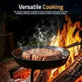 thumbnail image 6 of Cast iron Skillets 3 Piece Set, Chefs Pan, Pre Seasoned Cast iron Skillets, 6, 8 & 10 Inches, Easy Use in the Oven, Stove, Grill, or Campfire, Black, 6 of 8