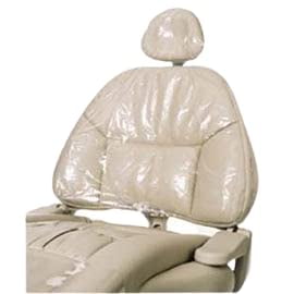 BRITEDENT Dental Half Chair Cover, Disposable Clear Plastic Sleeve Protector, 27.5" x 24", Box of 225 (450)