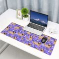 thumbnail image 4 of Rocae Pugs and Flowers for Gaming Mouse Pad, Mouse Pad Large, Office Computer Keyboard Mousepad, Keyboard and Mouse Pad with Stitched Edges,31.5 x 11.8 in, 4 of 5