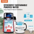 thumbnail image 2 of Destilador de agua VEVOR 4L 750W Acero Inoxidable Rojo, 2 of 9