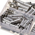thumbnail image 5 of Arealer 200PCS/Box Non-Insulated Butt Connectors Wire Ferrule Cable Crimp Terminals Silver, 5 of 6