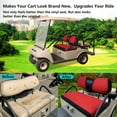 thumbnail image 3 of 10L0L Golf Cart Seat Cover for Yamaha Club Car Precedent Golf Cart Accessories-Red Black (L Size), 3 of 8