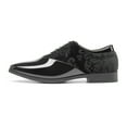 thumbnail image 2 of Bruno Marc Men’s Classic Patent Velvet Lace-Up Oxford Tuxedo Dress Shoes, 2 of 7