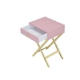 thumbnail image 3 of Coleen Pink & Gold Finish Accent Table, 3 of 5
