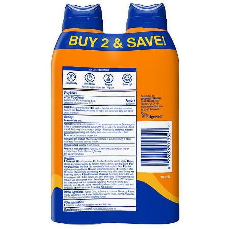 Banana Boat Sport Ultra Clear Sunscreen Spray SPF 50 6.0 oz x 2 pack