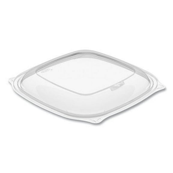 PresentaBowls Pro Clear Square Bowl Lids, Large Vented Square, 8.5 x 8.5 x 1, Clear, Plastic, 63/Bag | Bundle of 2