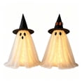 thumbnail image 2 of BiFandian 2-Pack Halloween Ghost Decorations Outdoor, Ghost Decor with String Lights Remote Control, Spooky Party Decor for Living Room, Bedroom, Window, Halloween Decoration Indoor, 2 of 8