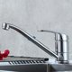 thumbnail image 2 of Grifo de baño de cobre con columna de aleación para agua fría y caliente (plata), 2 of 5