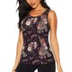 thumbnail image 1 of Fotbe Romantic Paris Blusas Sin Mangas para Mujer – Estilo Casual, Corte Suelto, Slim-Fit, Cuello Redondo Deportivo, Tops de Verano para Gimnasio y Yoga-X-Large, 1 of 1