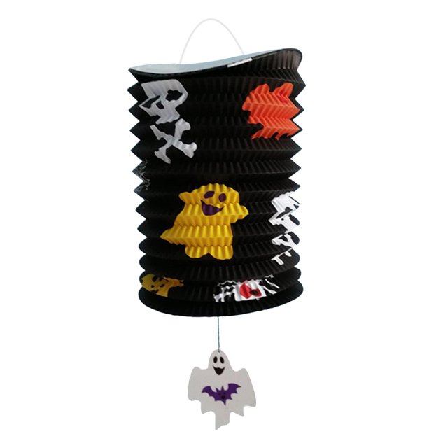Linterna Craft LEDs Paper Hangings Lantern Diseño decorativo plegable Festival Decoración para Halloweens Festival Holiday Party Home Yard Deco Andoer Linterna