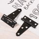 thumbnail image 3 of 2PCS 2 pulgadas en forma de T a prueba de herrumbre Hierro liviano Cobertizo Bisagra Correa de la puerta Bisagra Puerta Puertas Bisagras (Negro), 3 of 5