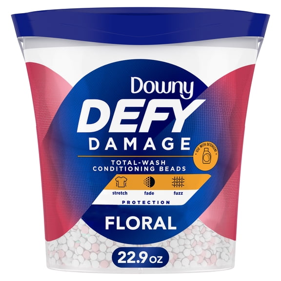 Downy DEFY Damage Total-Wash Conditioning Beads, Floral, 22.9 Ounce